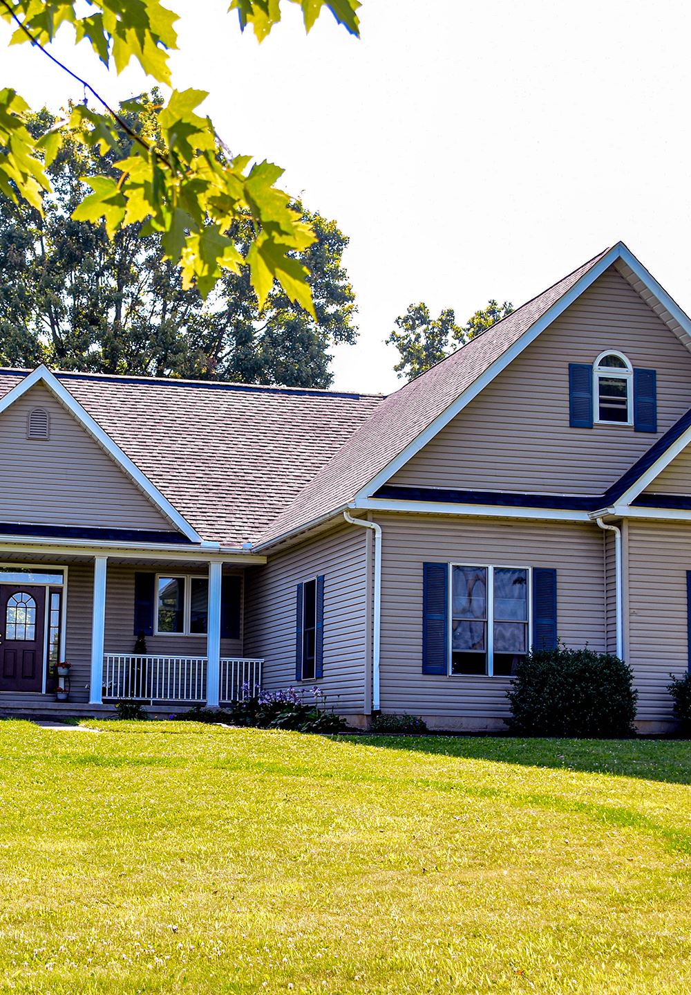 Side view of a home